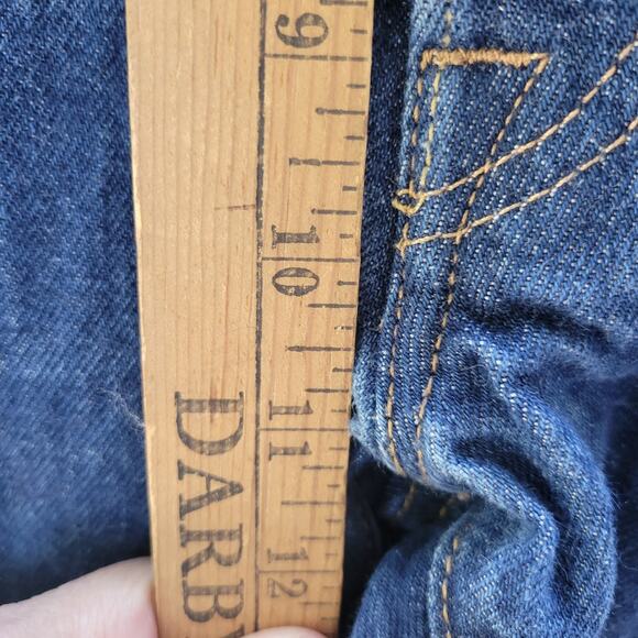 Levi's 501 Jeans Dark Blue Wash Men's Size 36/34 Straight Leg Cotton Button-Up - Picture 4 of 8